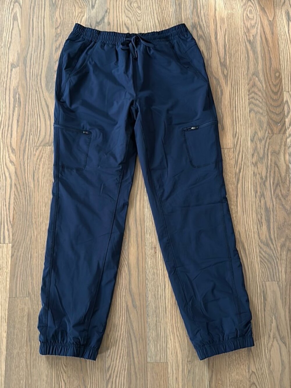 Eddie Bauer Pro Guide Fleece Lined Jogger Pant sz 8 Womens Navy Blue Warm Winter